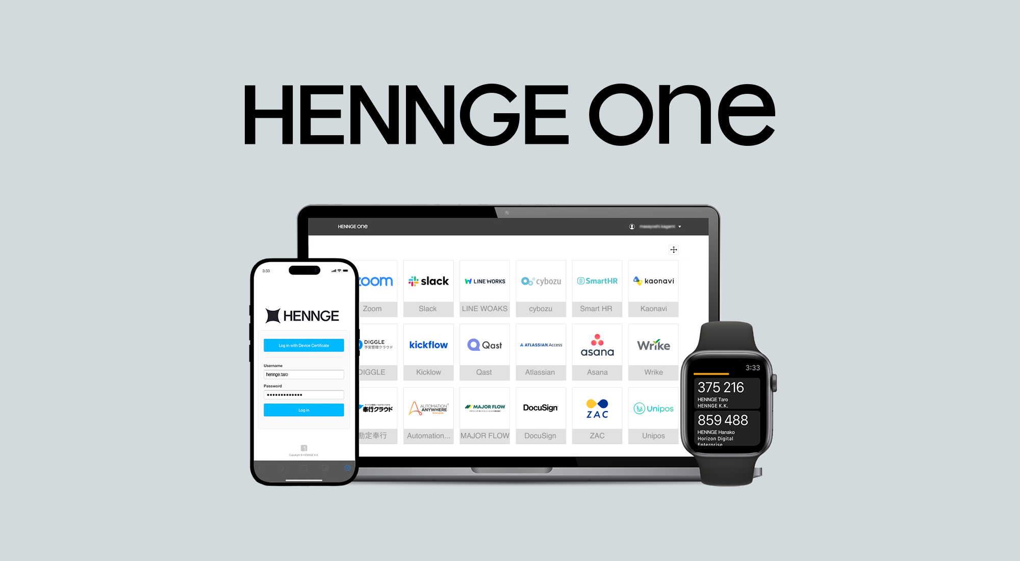 HENNGE One キービジュアル
